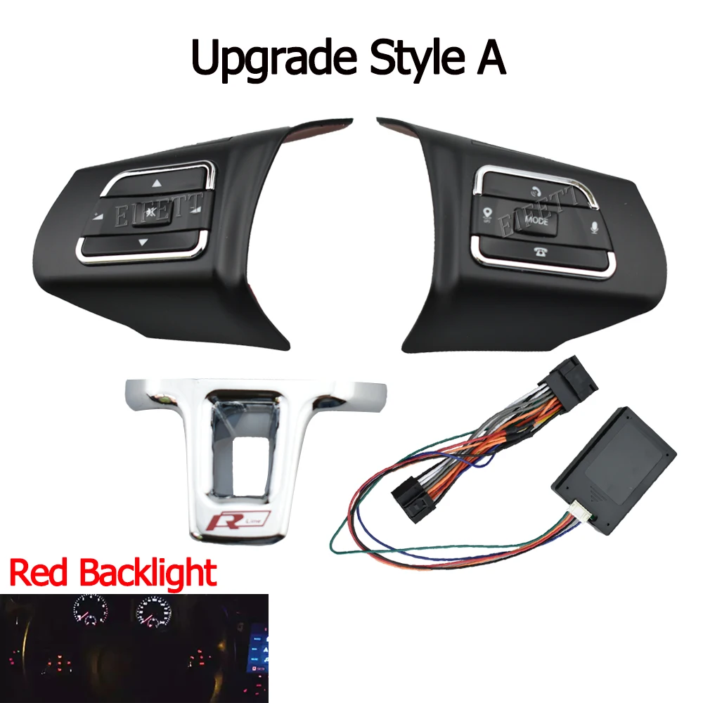 Modified Multifunction Audio Switch For VW Jetta 2013-2015 For Bora Polo Sagitar 2011-2013 Steering Wheel Control Volume Button