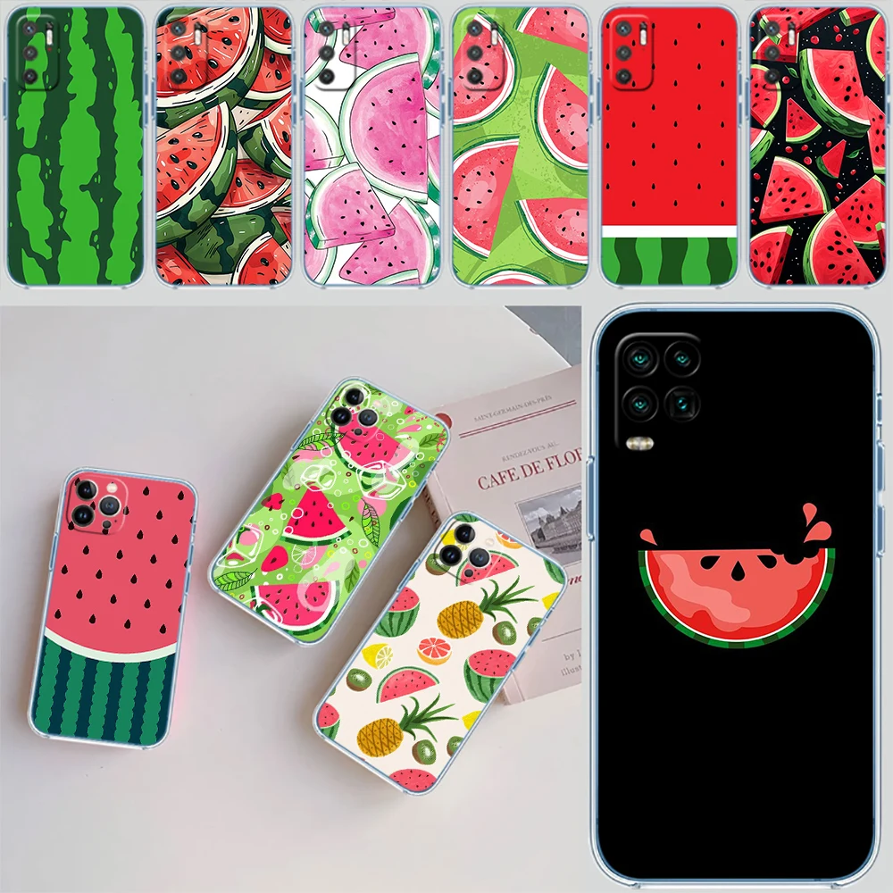 Funda de teléfono AD29 con diseño de sandía para LG K22 K30 K40 K40S K41 K42 K50 K50S K51 K51S K52 K61 K62 K71 K92 Q60 Q61 V40 V50 V60