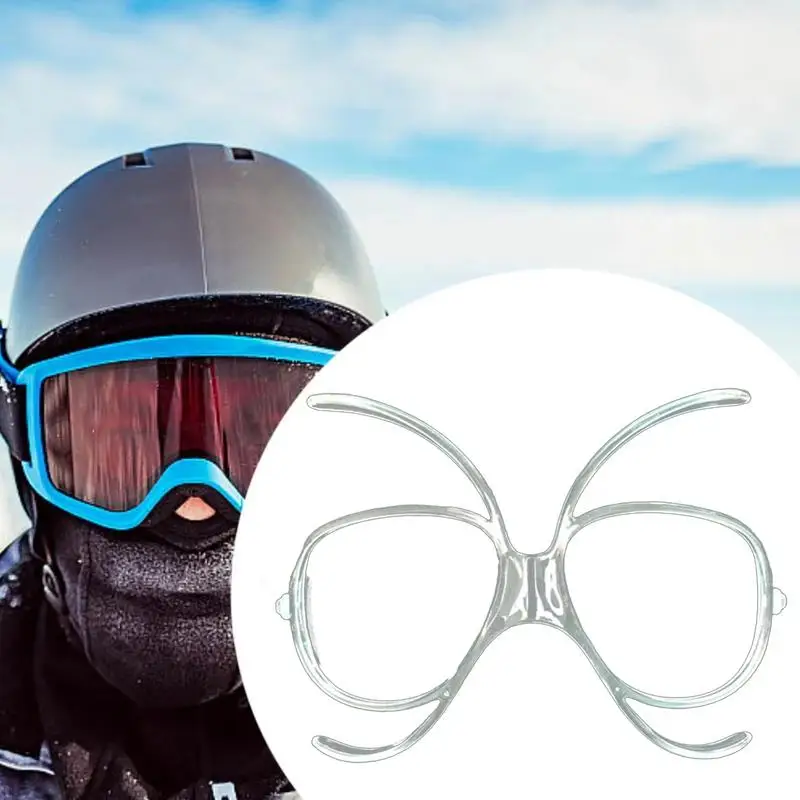 Ski Goggle Insert Adjustable Prescription Adapter Flexible Optical Bendable Inner Frame For Glasses Wearers Outdoor Skiing ﻿