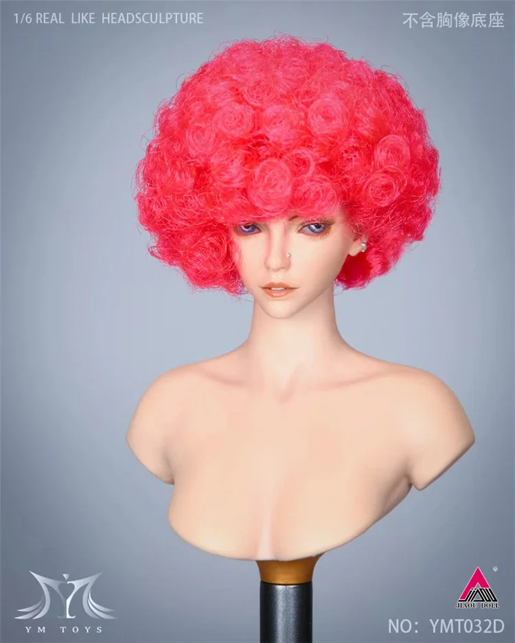 1/6 Beauty Girl Ethel Head Sculpt Head Carving Curl Up Hair for 12inch PH TBL JO  Female Action Figure Body