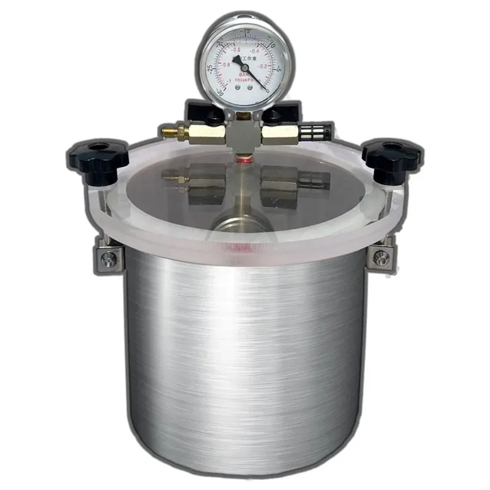 5L experimental deoxidation and defoaming barrel vacuum drying vacuum chamber 20x20CM Stainless steel vacuum storage tank