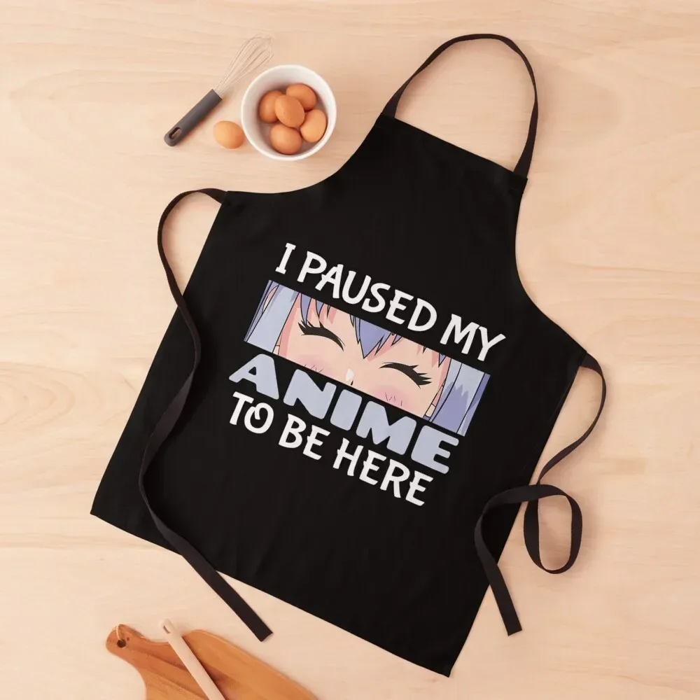 

Anime Japanese I Love Anime For Sao Anime Lover Apron nail tech supplies household woman Kitchen Things Chef Uniform Women Apron