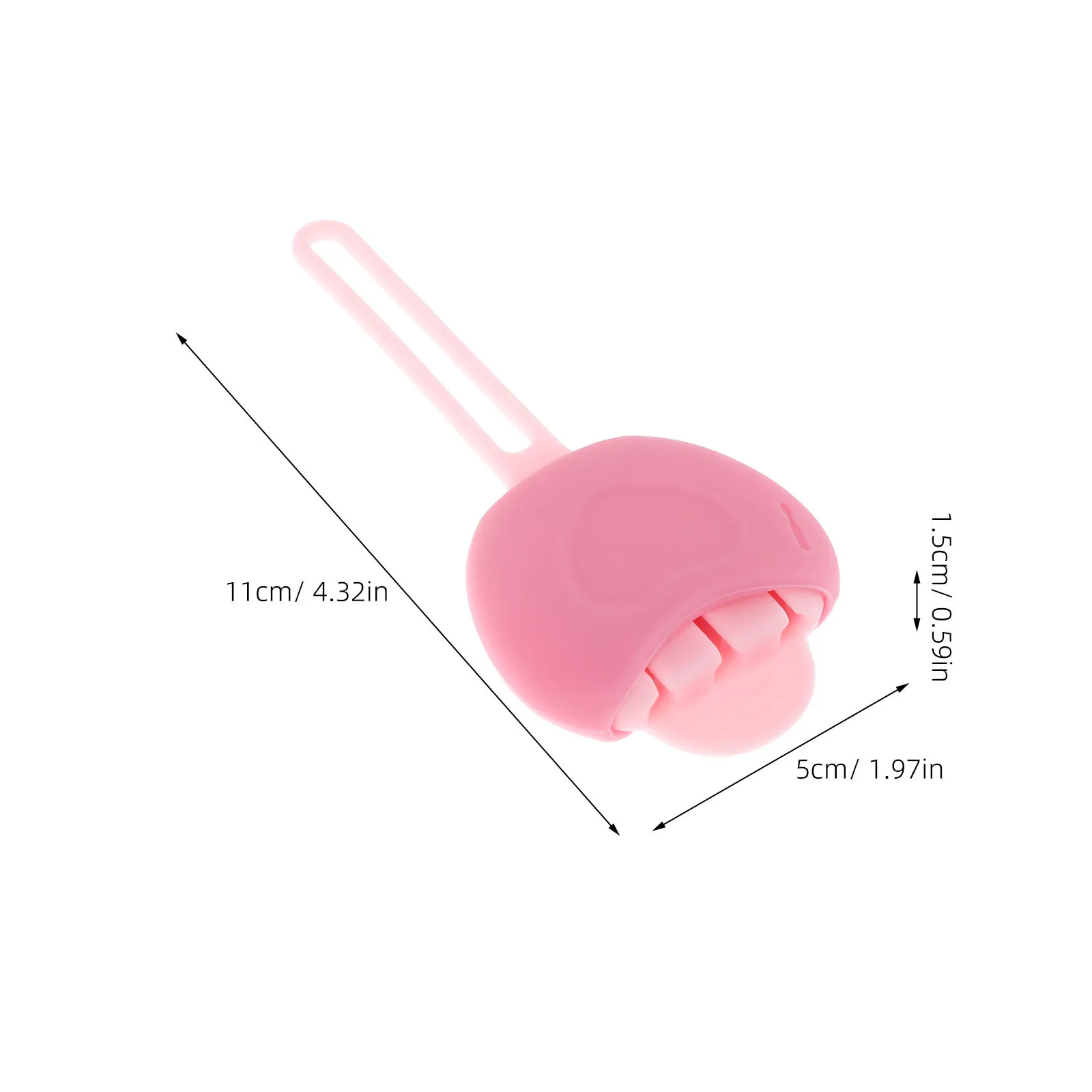 Porta Pennelli Labbra in Silicone Rosa Mini, Custodia Compatta Antipolvere da Viaggio per 3 Pennelli con Cinturino, Organizzatore per Pennelli da Trucco