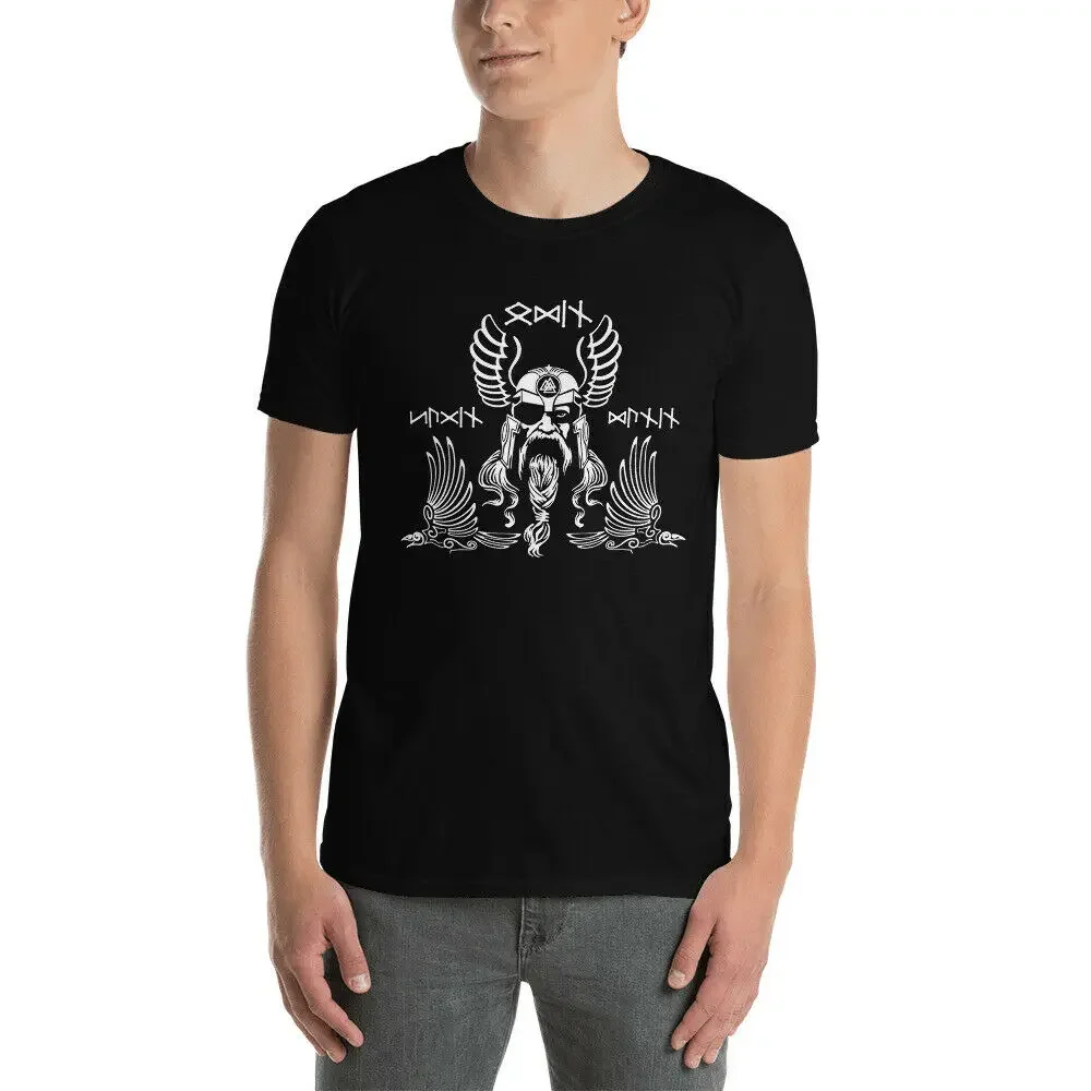 Hugin Munin - Pagan Men's 100% Cotton Casual T-shirts Loose Top Size S-3XL