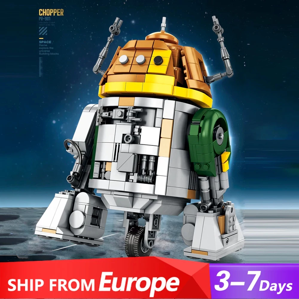 Chopper C1-10P Robot blocs de construction ensembles guerre spatiale assemblage brique modèle Kit jouets adultes enfants Fans de film cadeau de collection 988 pièces