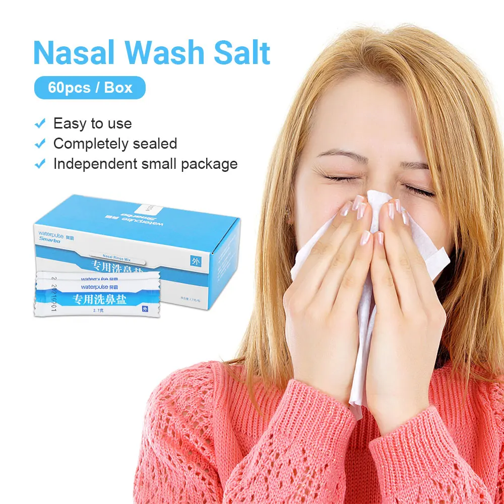 4.5/2.7g Nasal Wash Salt Rinse Allergic Rhinitis Relief Nose Cavity Protector Irrigation Nose Cleaner Salt for Adults Children