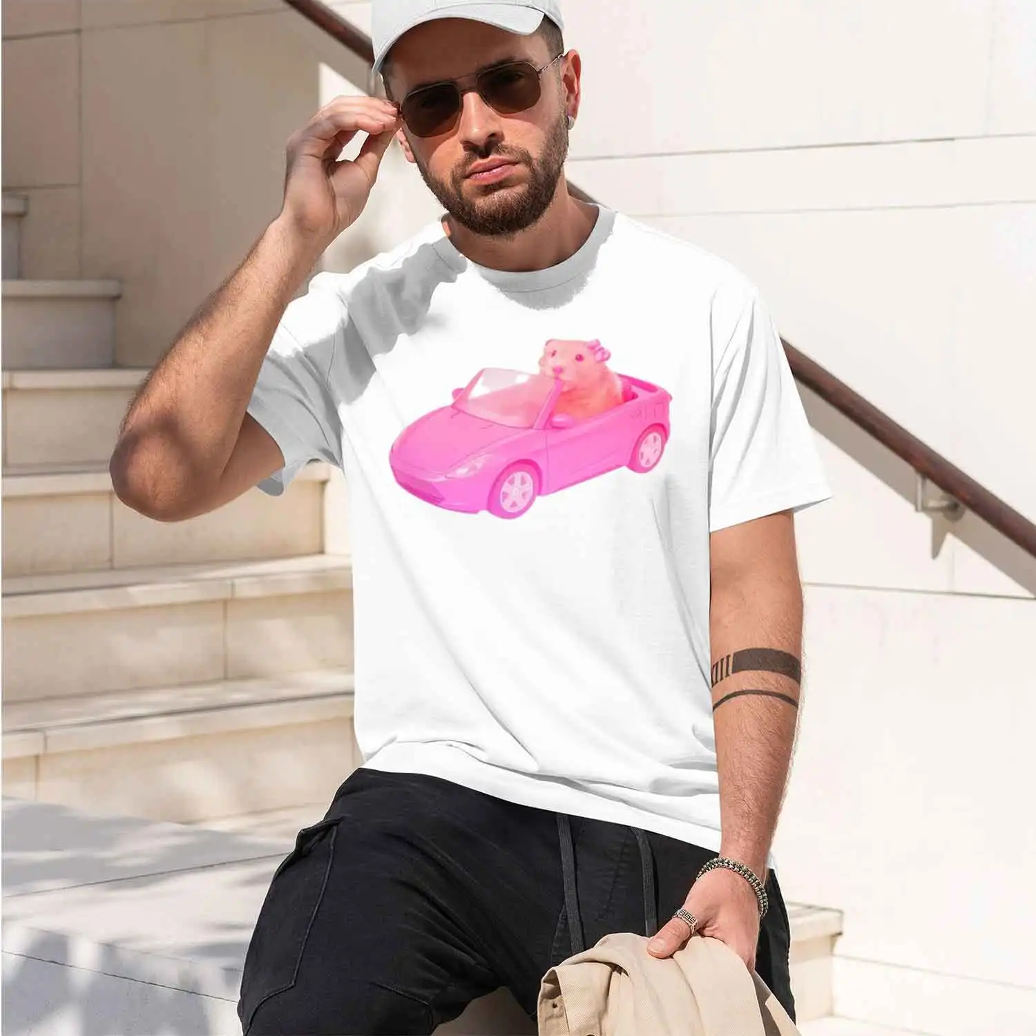 I Cant ive Funny Hamster T Shirt Men Women Casual Sad Hamster Crying Printed Tshirt Casual Round Ne Tees 2026 New Model Short-sl