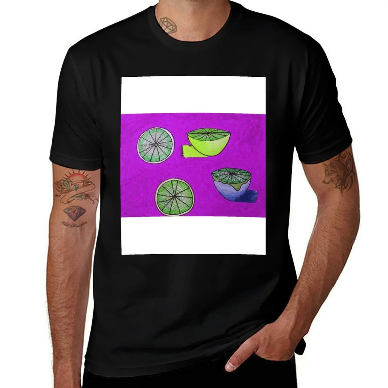 

Orange and lime purple T-Shirt man t shirts graphic man t shirts for men t shirt for man T-shirt