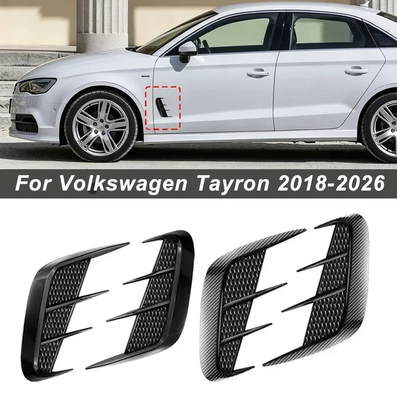 Shark Gills Side Fender Sticker Simulation Air Intake Trim For Volkswagen Tayron 2018-2026 Body Accessories