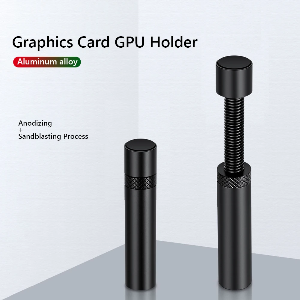 Supporto per scheda grafica in lega di alluminio Supporto per scheda grafica regolabile Supporto per scheda video con protezione magnetica per custodia Atx/m-atx/itx