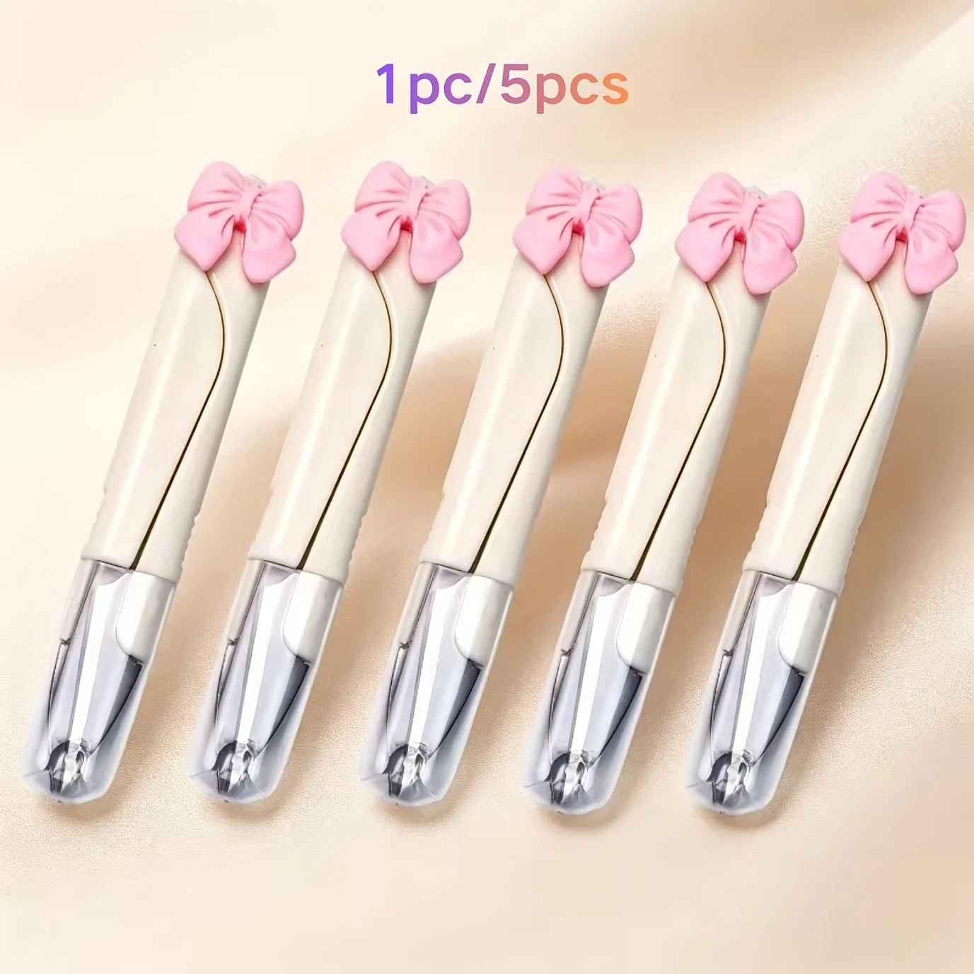 Cute Cartoon Pink U-Shaped Plastic Spring Scissors for Cross Stitch Thread Cutting Home Sewing And Fishing Line Cutting
