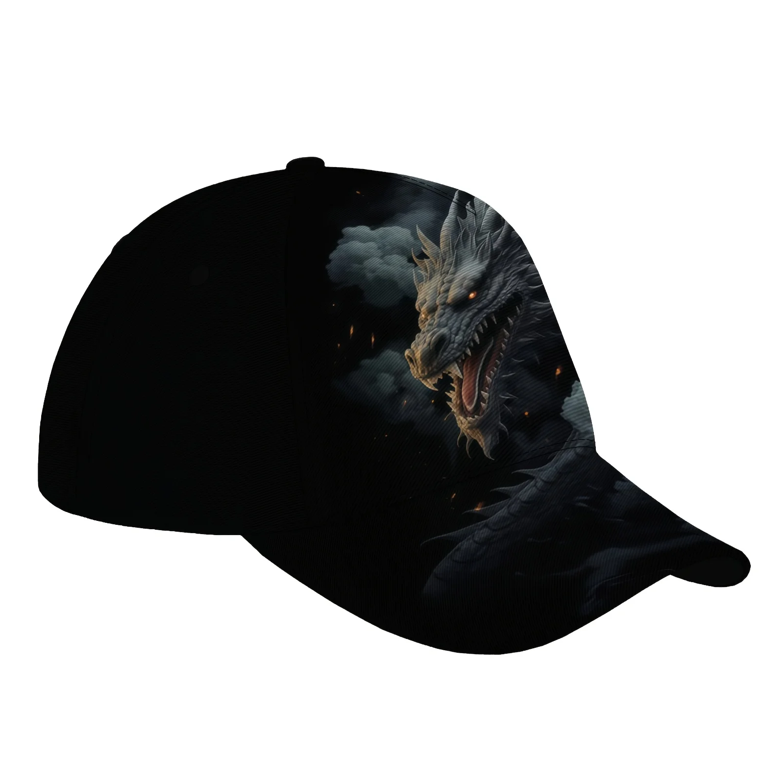 Storm Dragon Roar Art Baseball Cap Lightweight Versatile Unisex Baseball Cap Outdoor Sunshade Breathable Adjustable