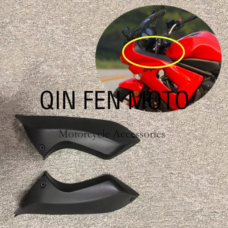 

Motorcycle Upper Front Dash Air Intake Cover Panel Fairing Frames Fit For Kawasaki Ninja 650 EX650 2006-2008