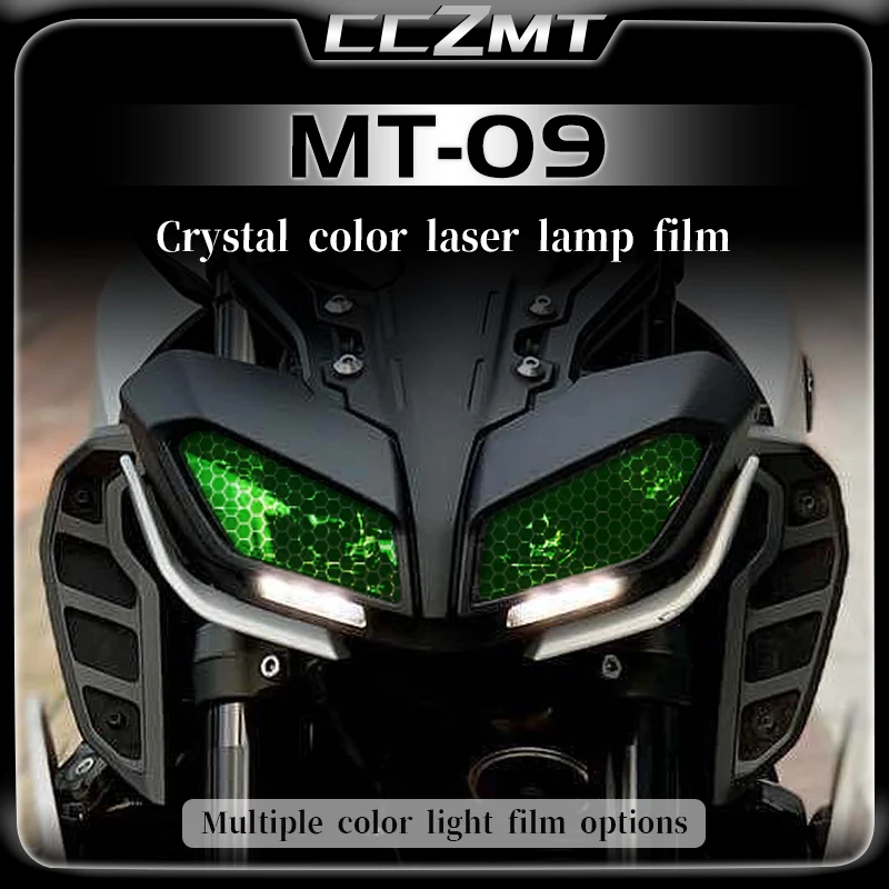 

For Yamaha MT09 MT-09 honeycomb laser light film headlight transparent protection film tail light film modification