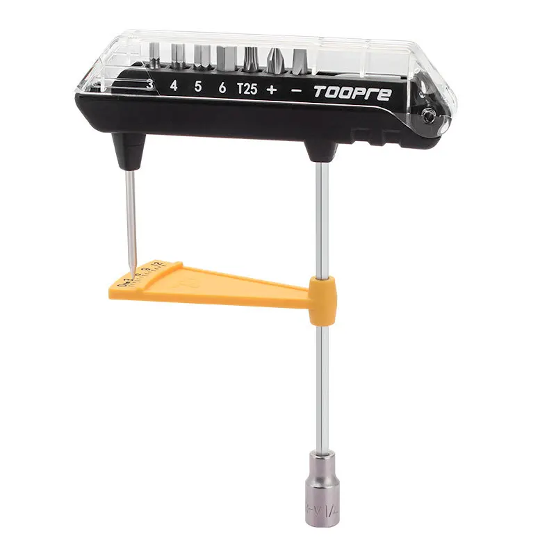 Toopre Torque Pointer Integrated Hexagonal Bicycle Maintenance  High Precision Torque Tool Box Torque Wrench Set Tl-12