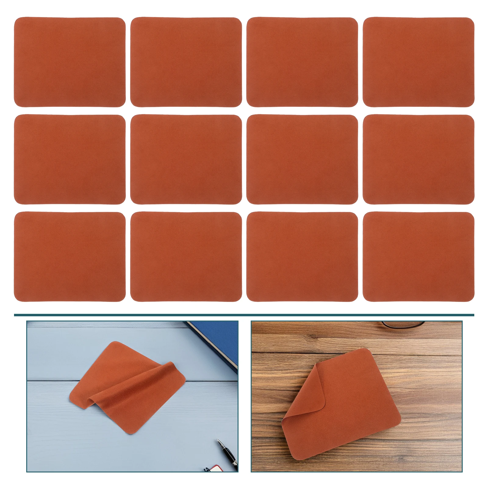 

24 Pcs Suede Glasses Cleaning Cloth Eye Cleaner Cameras Lens Wipes Microfiber Eyeglass Polishing for Cloths