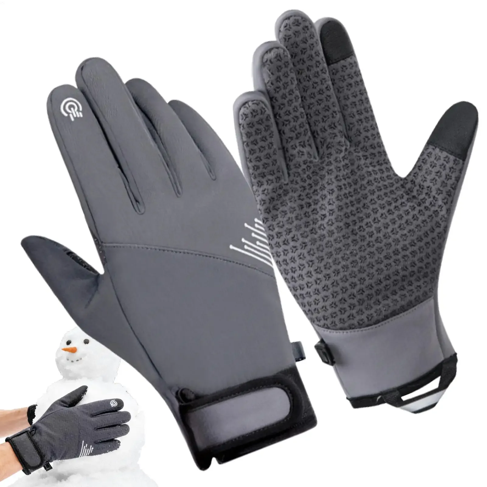 

Ветрозащитные и теплые зимние перчатки с сенсорным экраном: полиэстеровая экипировка для холодной погоды для катания на лыжах, езды на велосипеде и занятий спортом