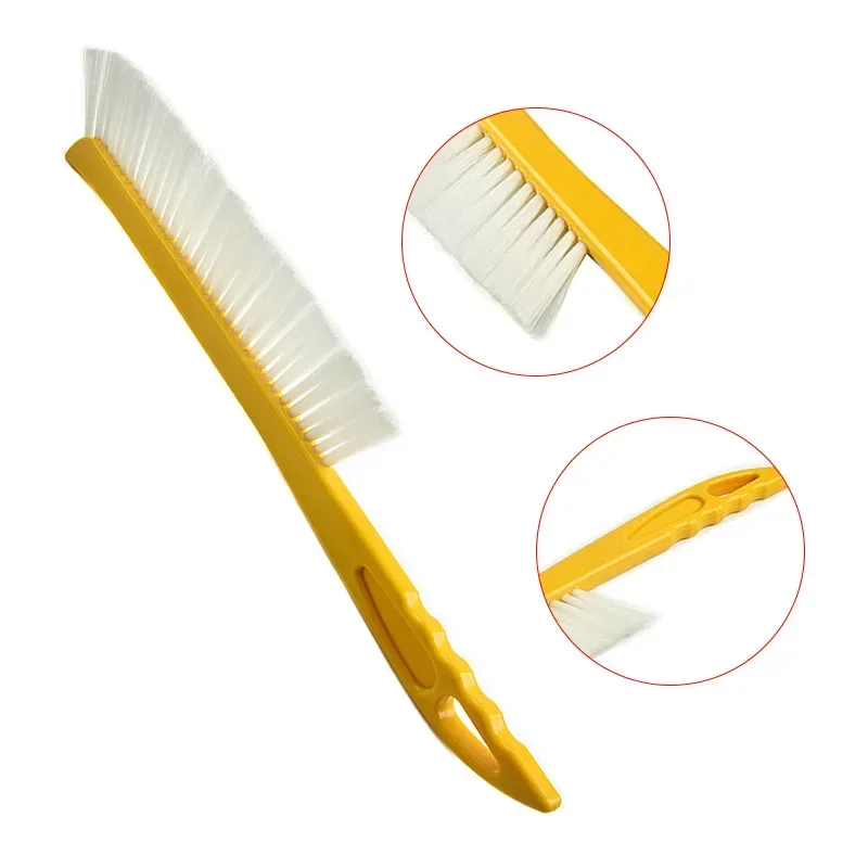 APlastic Yellow Handle Single Row Plastic Bee Sweeping Bend Handle Sharp Tail Bee Sweeping Brush Does Not Hurt Bees
