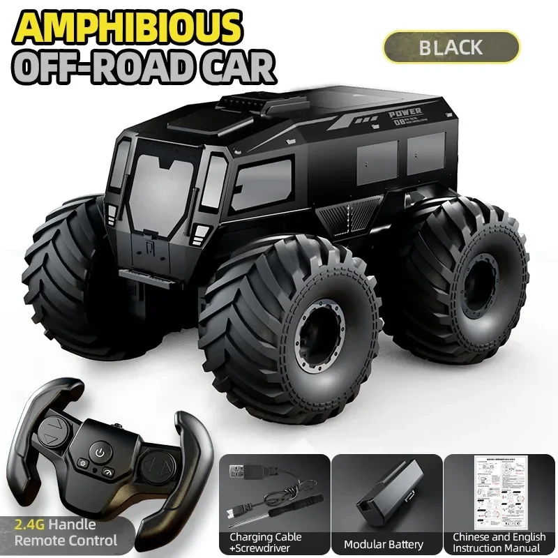 

JJRC Q210 RC Cars 1/16 Off-Road Monster Truck Toys Waterproof Amphibious Remote Control Cars Trucks 4WD All Terrain Pickup Gifts