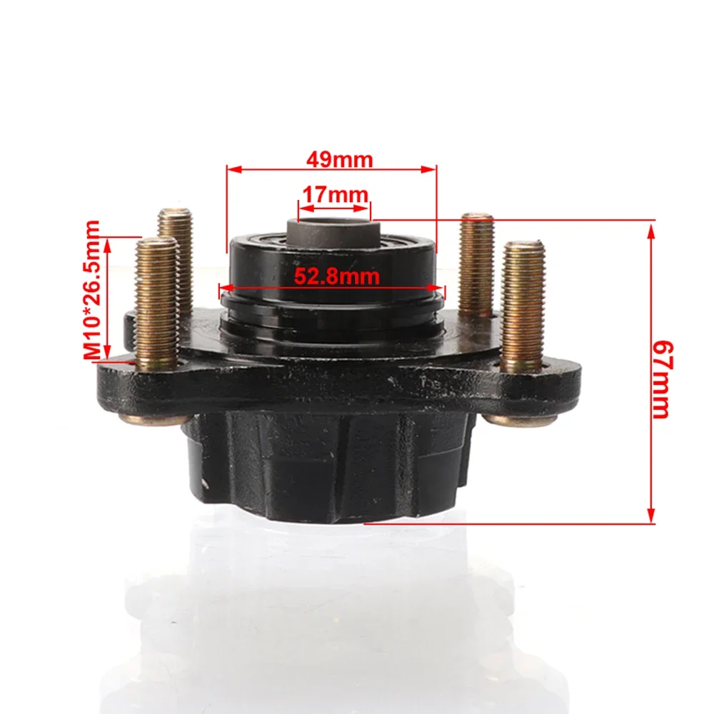 Cross-Border E-Commerce Product Title  17mm Front Brake Disc Hub (4×110mm Bolt Pattern) - Compatible with Chinese-Made 110cc to