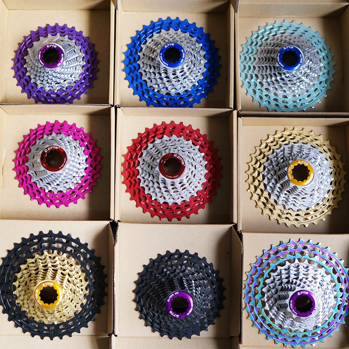 ZTTO SLR Gen3 12s Road Bike Cassette New Tooth Shape Super Light Weight Red Purple Blue 11-30 11-34 11-36 K7 12s Spokets HGR