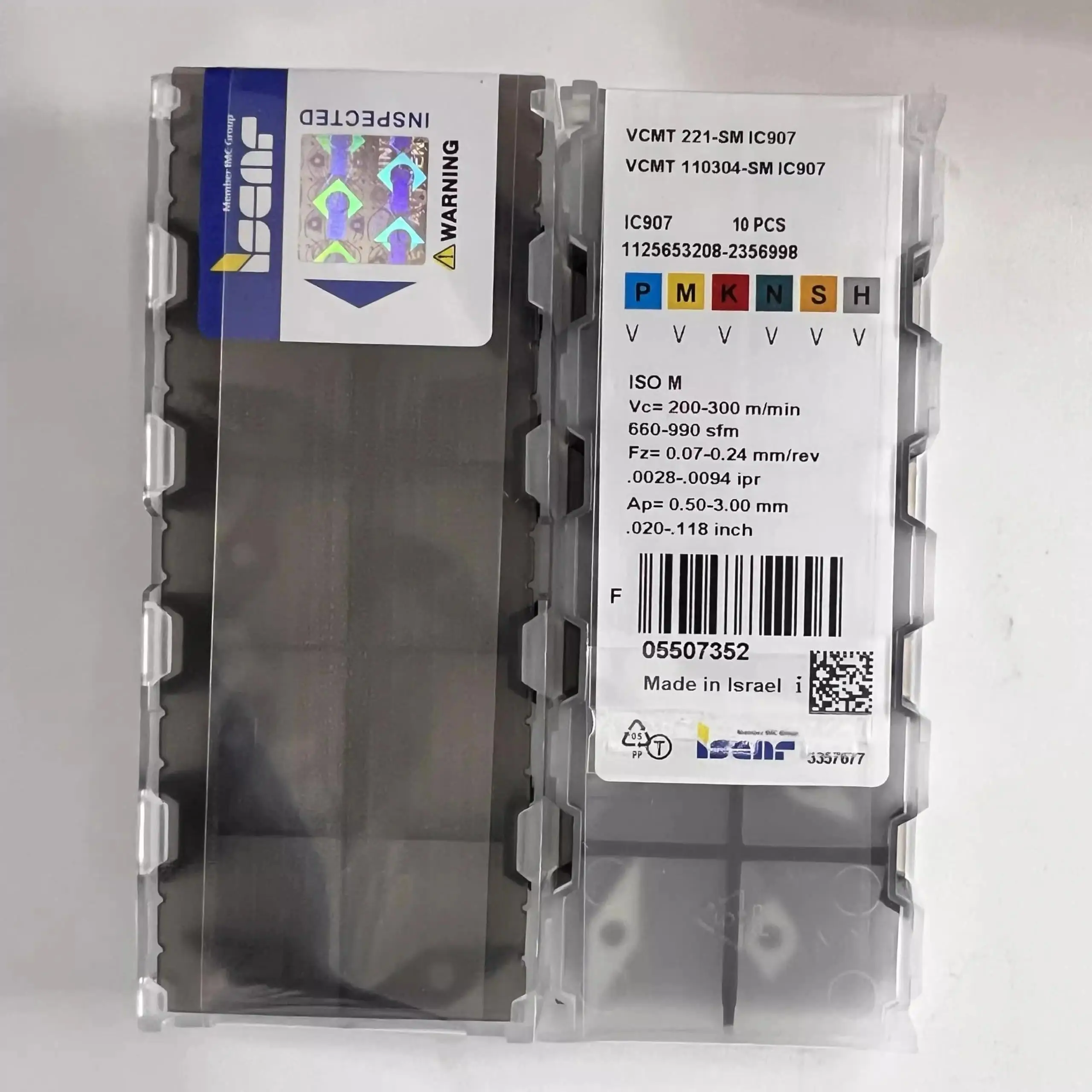 VCMT110304-SM IC907 /Original véritable CNC alliage lame 10 PCS