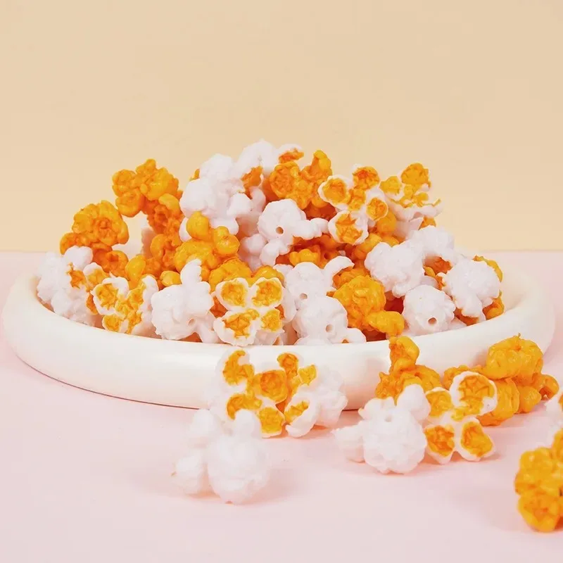 Artificial Popcorn Corn Model Fake 10pcs Foods Puffed Simulation Food Model PVC Play Home Decor Decorations Scale