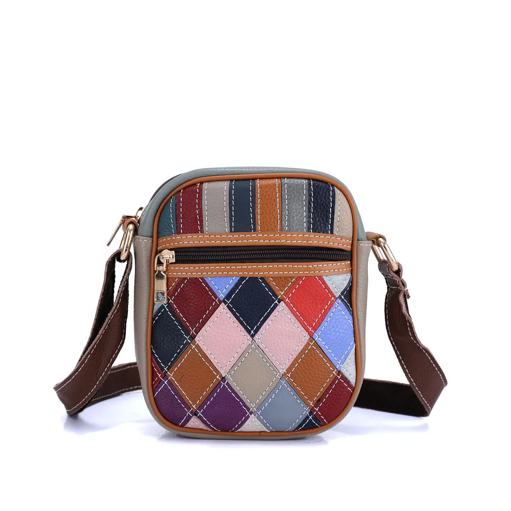 

Multicolored Checkered Pattern Shoulder Bag, Patchwork Design Crossbody Bag for Women, Mobile Phone Bags