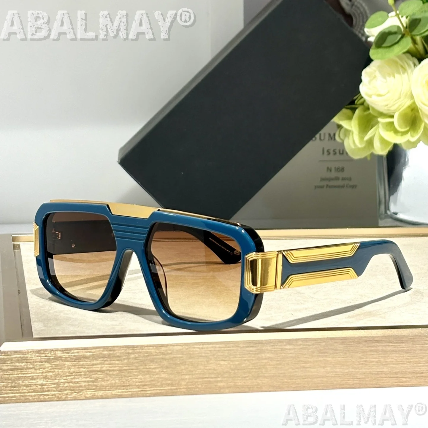 

THE BOSS ll Top High Quality Sunglasses for Men and Women Style UV400 Retro Fashion Special Design Sun Glasses with box