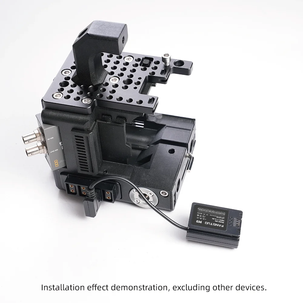 D-tap  Dummy Battery Compatible with FANGTUO M5VPRO/m5vlite/X3V / E1V / A7CX / A6V Camera Cage, for Sony Cinema Cameras FX5