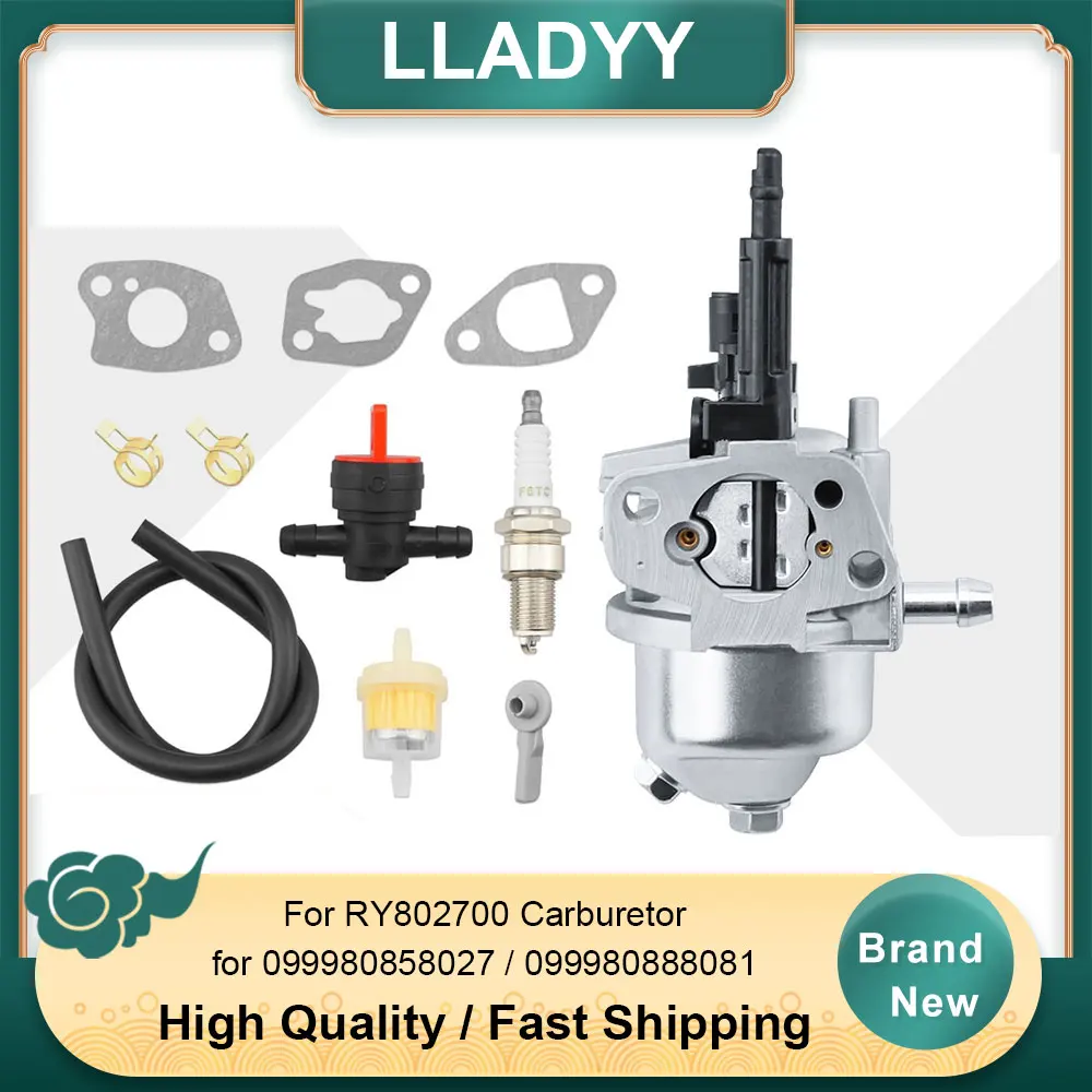 Replacement Carburetor Kit for Ryobi RY802700 RY802900 - Replaces 099980858027 8081