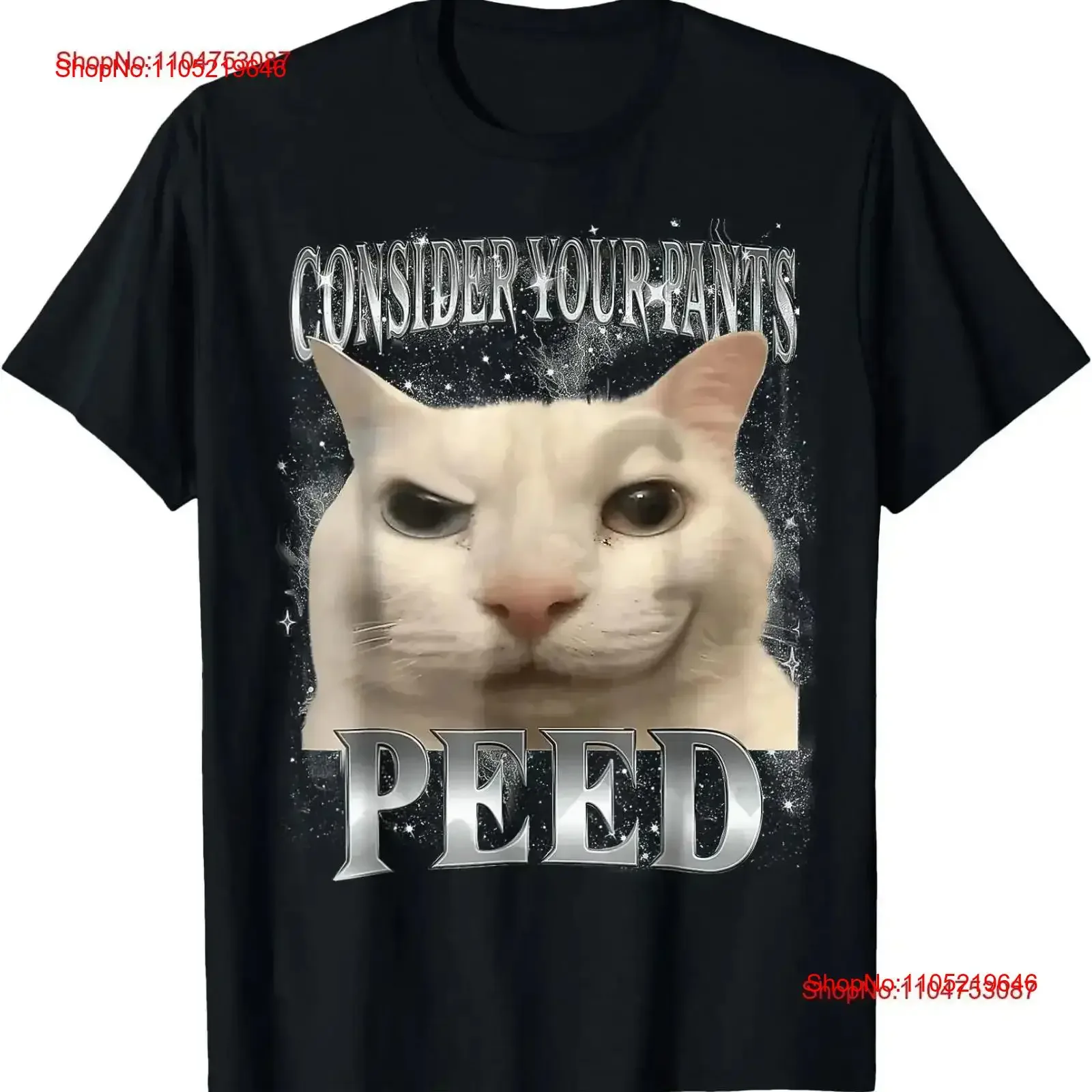 Consider Your Pants Peed Silly Cat T Shirt Funny Full Size S 4XL vintage Washed homme Top For Everyday Wear streetwear vintage