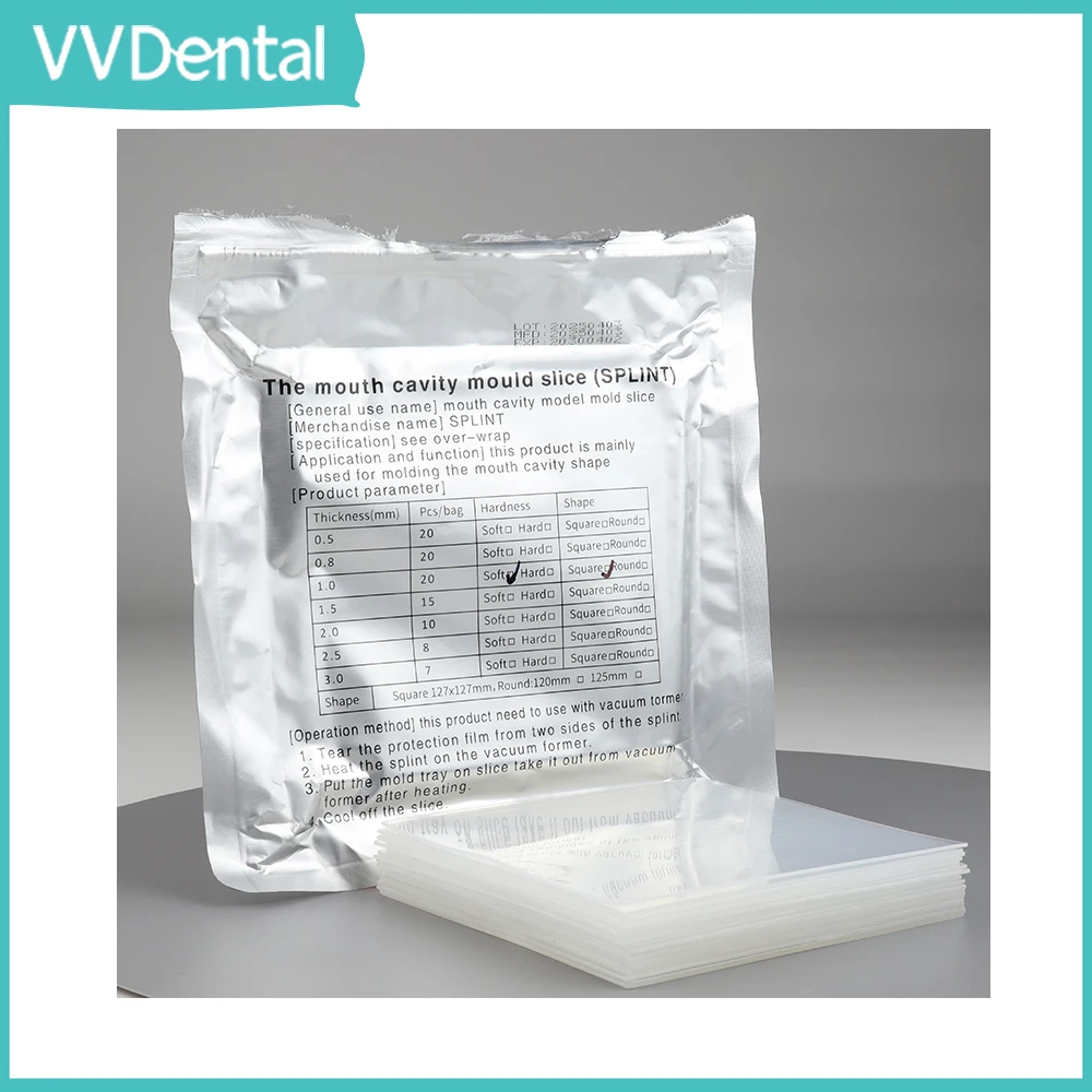 

VVDental 10/15/20pcs/Pack Dental Orthodontic Compression Die Machine Vacuum Forming Sheet TPU/PETG Material