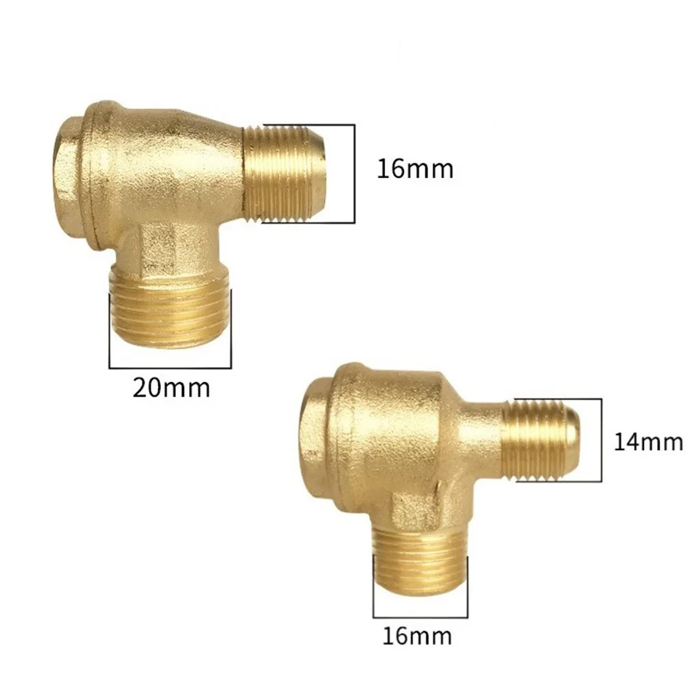 Strumento connettore valvola di ritegno filettato maschio in ottone per compressore d'aria Taglio pompa senza olio