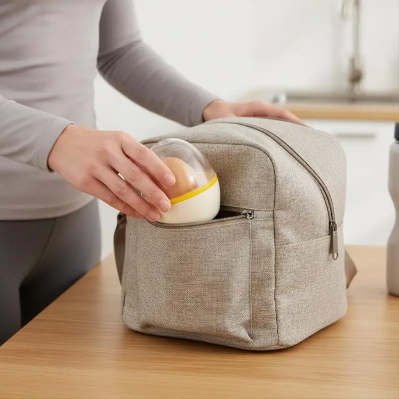 Portable Egg Holder Case, Shatter-Proof Boiled Egg Container for Office, School, Gym and Picnic