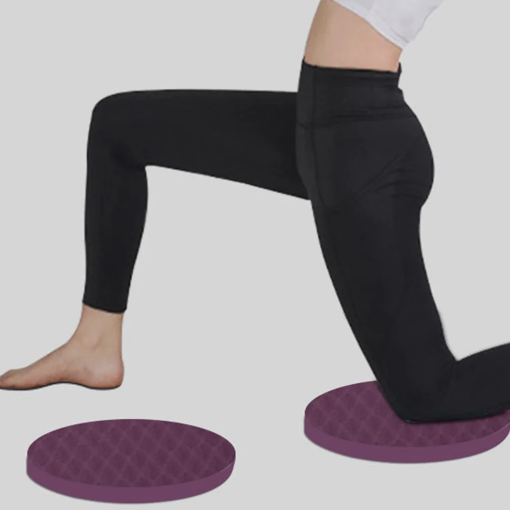 

2 Pcs Yoga Balance Mat Kneeling Pad Cushion Exercise Round Sports Household Pads Pilates Tpe Rubber Work Travel