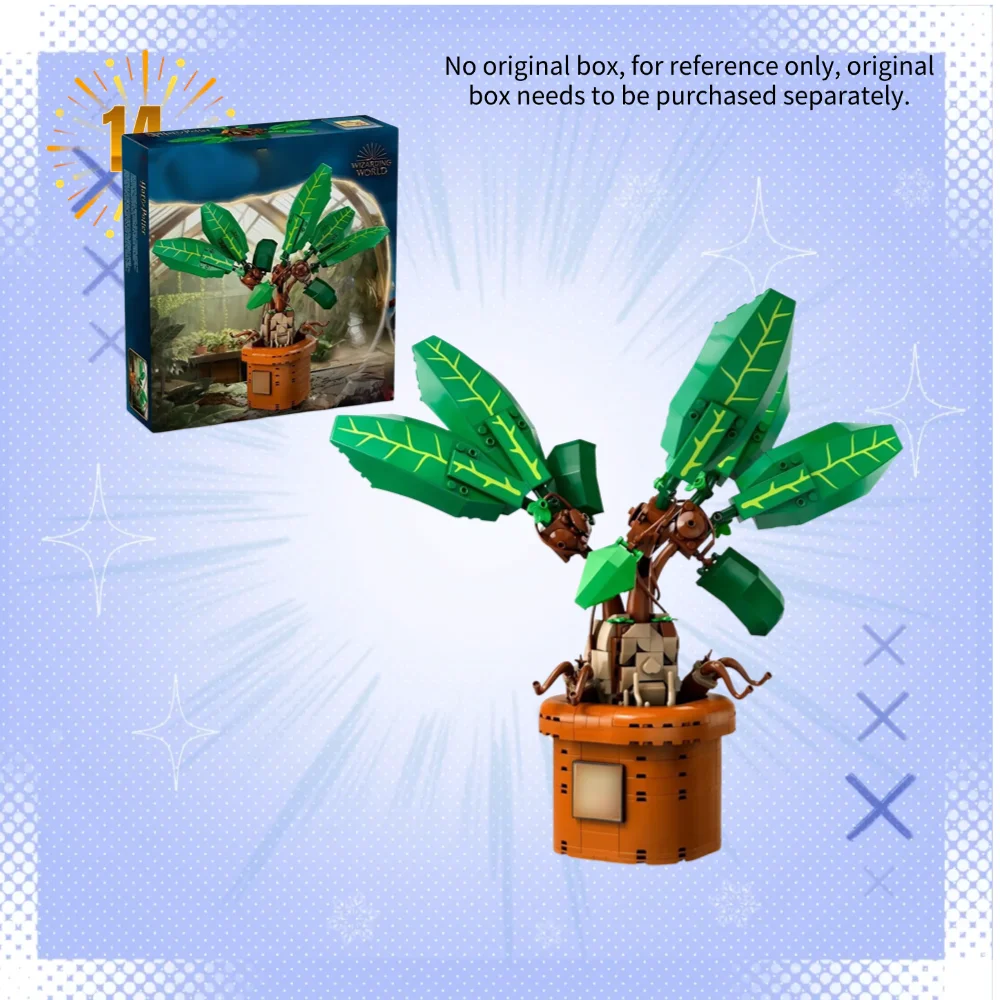 Série de films populaires classiques Mandela, bloc en forme d'herbe en pot, ornements pour collectionneurs ou envoyer des cadeaux à des amis compatibles 76433