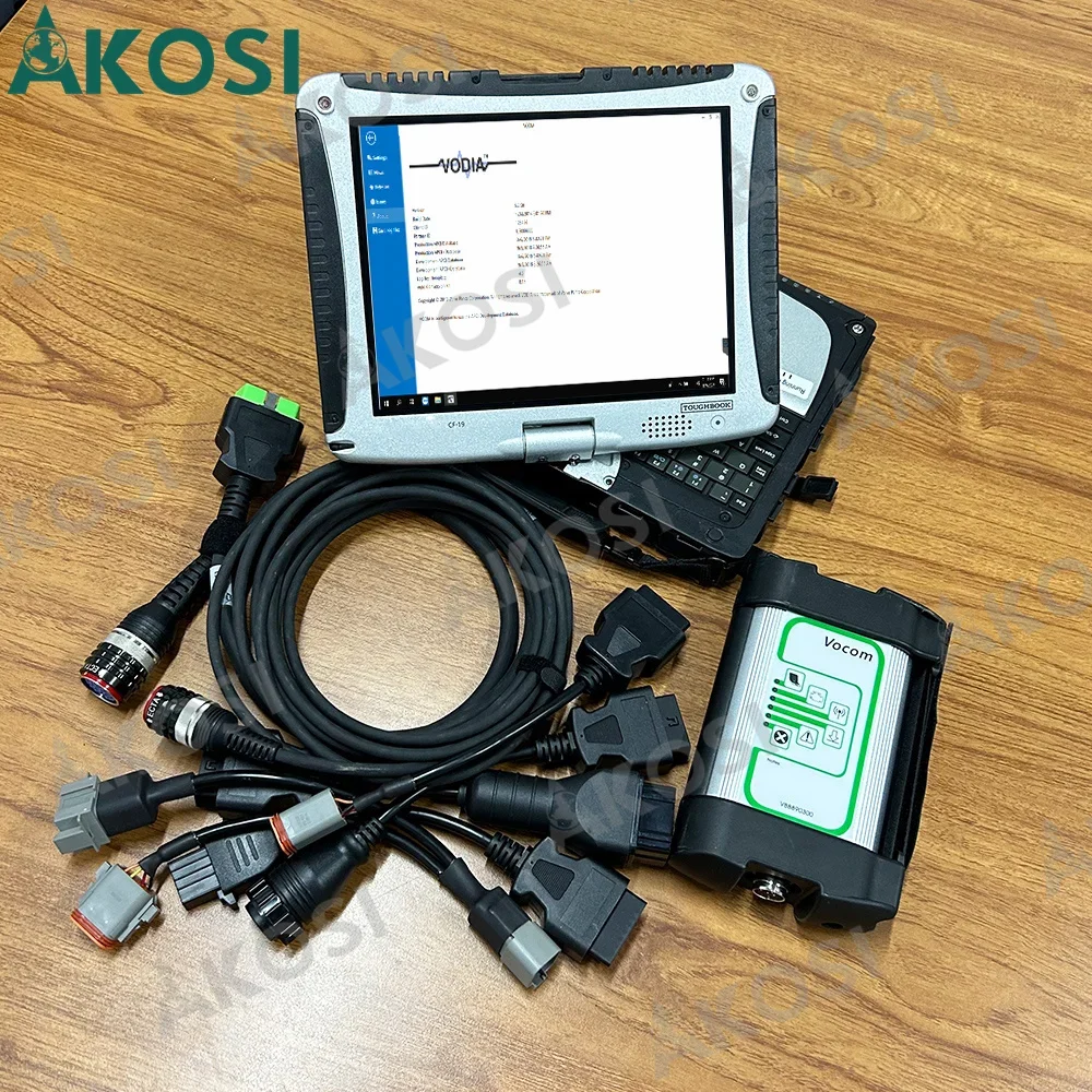 New Vodia Diagnostic Tool for Penta Marine Industrial Engie Diagnostic Scanner with Vocom 88890300 Vodia and CF19 laptop