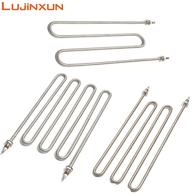 LUJINXUN-elemento calefactor SUS 304, M12/M16, 110V/220V/380V, cocina de fideos tipo M, vaporizador de arroz, tubo eléctrico de calentamiento de agua, 1 ud.