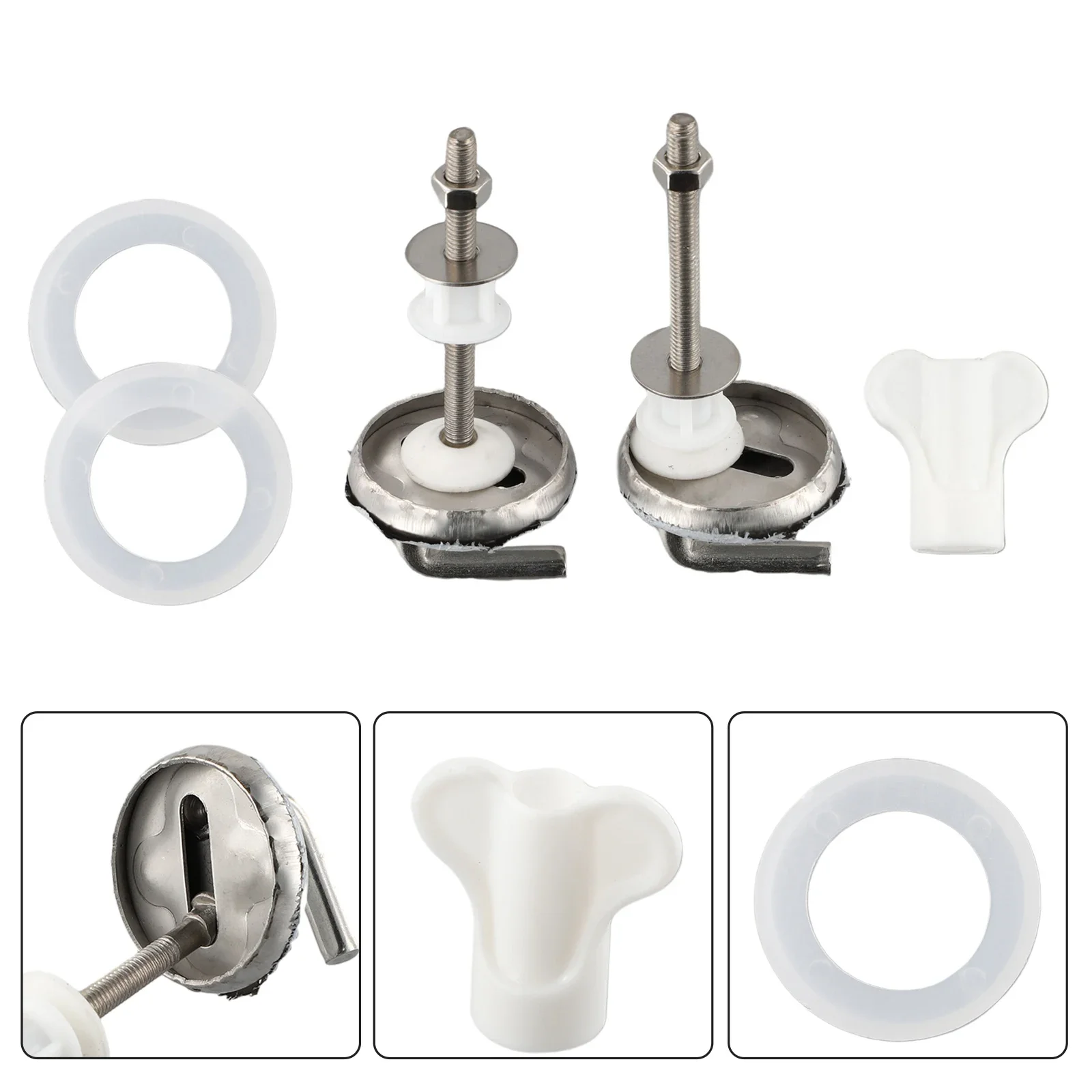 Cover Hinges Toilet Cover Hinges Back To Wall Fully Match High Quality Not Oxidize Replacement Replacement Hinges