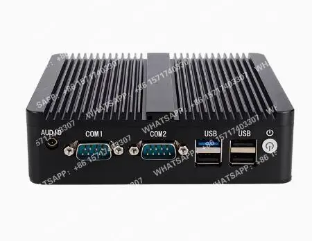 J1900 J1800 N2830 N2920 Встроенный безвентиляторный мини-ПК без вентилятора 2LAN Гигабитные сетевые микросхемы Мини-компьютер PfSense Сервер Брандмауэр с 2xCOM