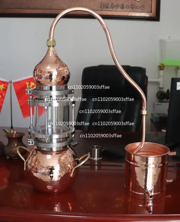 Suitable for pure copper still household small ancient distillation equipment hydrosol machine distilling wine