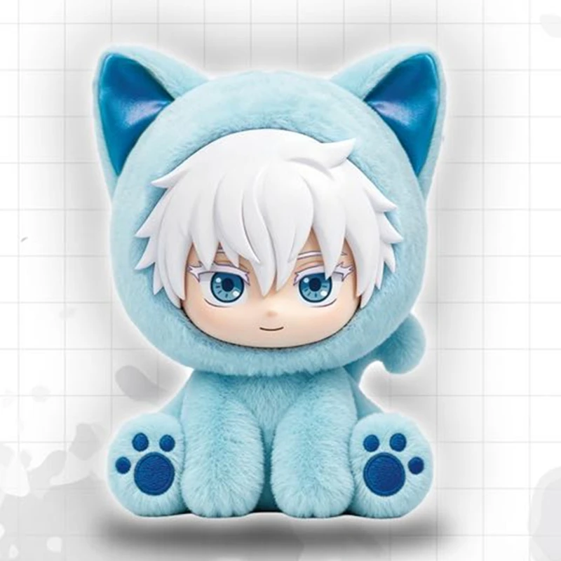 Оригинальная фигурка EAKI Jujutsu Kaisen: серия «Сидячие коты» (Blind Box), аниме-персонаж, загадочная коробка, настольное украшение, подарок