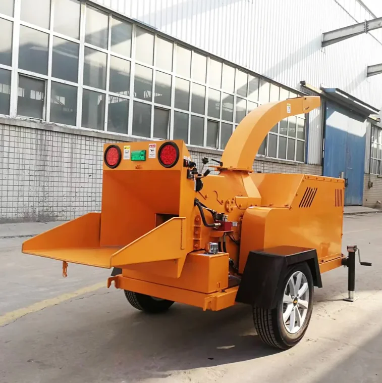 VOL-6130 Mobile Wood Chipper Shredder 50 HP Self-Powered Diesel Machine Hydraulic Feeding Hot Sale Core Gear Components Mower