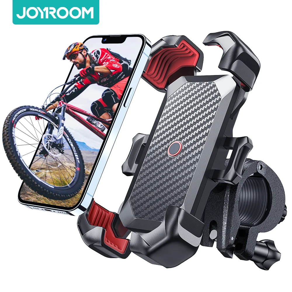 

Joyroom Universal Bike Phone Holder 360° View Bicycle Phone Holder Shockproof Bracket Phone Stand GPS Clip For 4.7-7” Phones