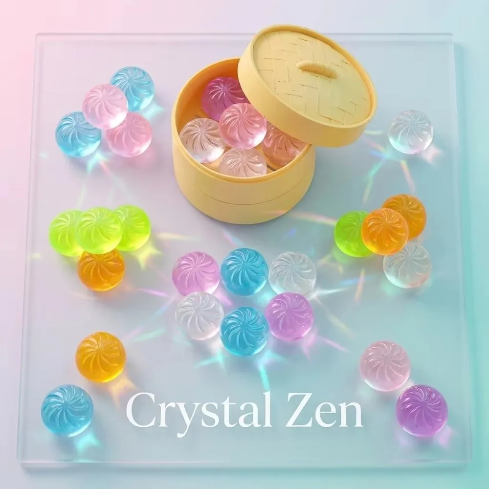 1/5pcs New Mini Dumplings Toy Squeezable Gift Fidget Sensory Toy with Steamer Stress-relieving For Adults