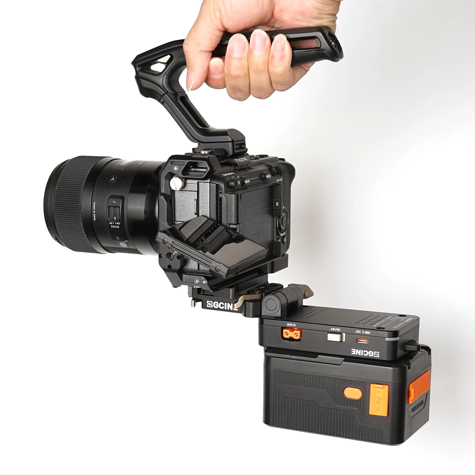 ZGCINE VM-VP4 لوحة بطارية مزدوجة سريعة الإصدار على شكل حرف V لـ Arca-Swiss، على شكل حرف L لكاميرا Sony Canon Nikon DSLR، حامل ثلاثي القوائم