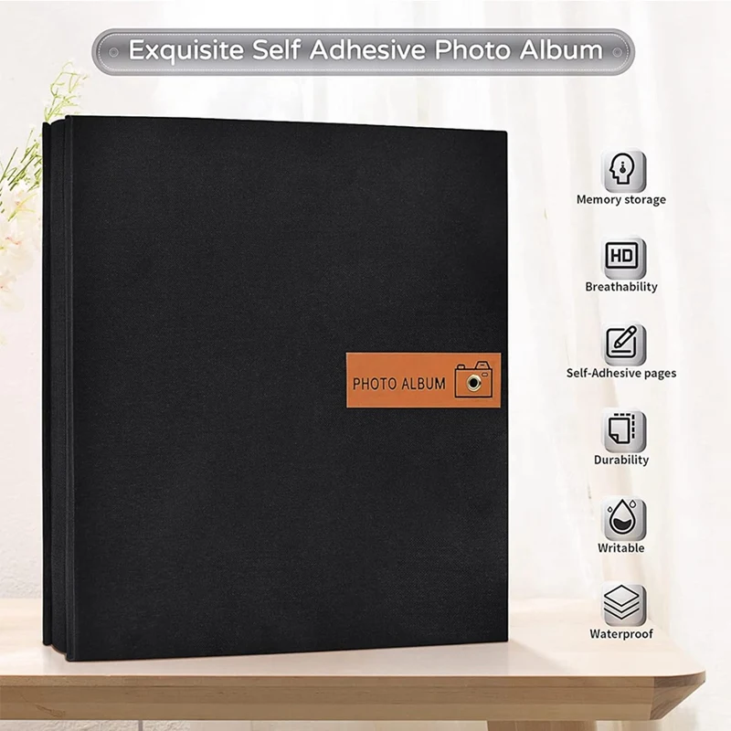 AU67-Large Photo Album, Simple And Large Capacity, Photo Card Box, Suitable For Baby Family Anniversary Wedding Photo Storage