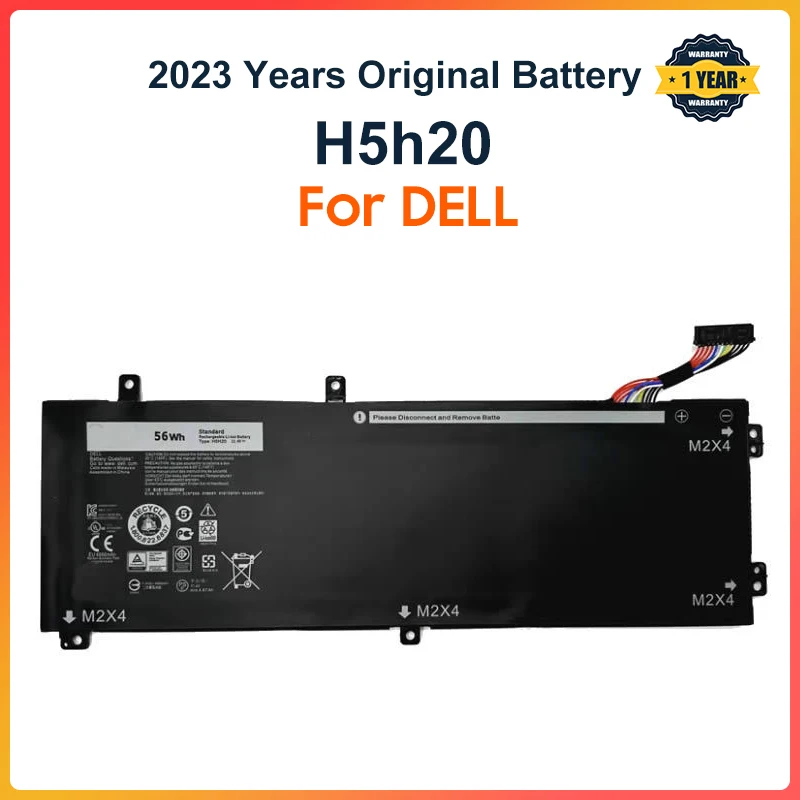 New 6GTPY H5H20 Laptop Battery For DELL XPS 15 9570 9560 7590 For DELL Precision 5520 5530 Series Notebook 11.4V 97WH