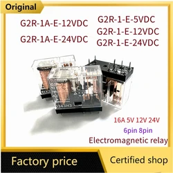 Relé de potencia G2R-1 1A 1-E-5VDC 12VDC 24VDC, 6 pines, 8 pines, 16A, G2R-1A-E-12VDC, G2R-1A-E-24VDC, G2R-1-E-5VDC, G2R-1-E-12VDC